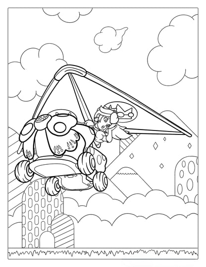 Princess Peach Coloring Page