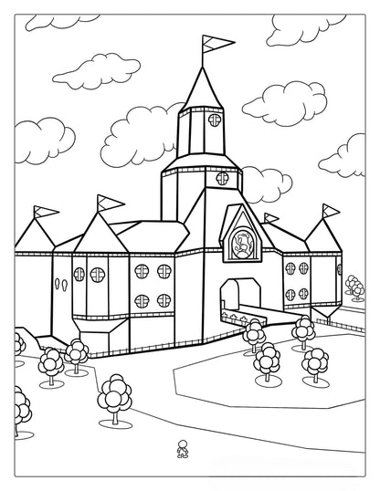 Princess Peach Coloring Page